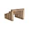 Hello Honey® 6" Natural 3 Section Mango Wood Cutting Board Stand